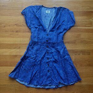 Marine Layer Camila Mini Dress in Navy Ditsy Floral Print